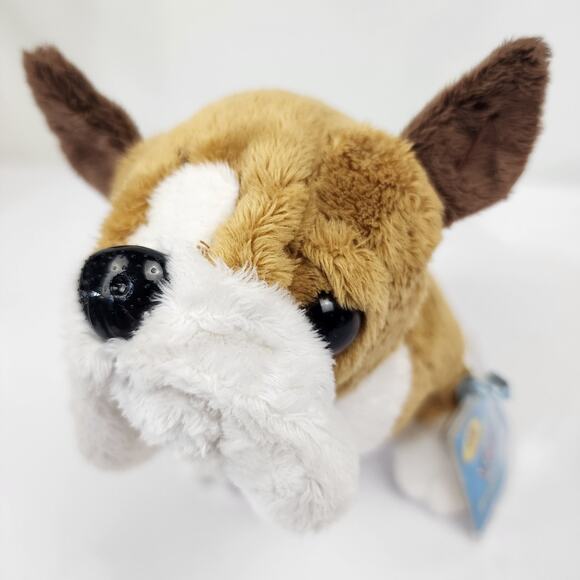 Ganz Webkinz Plush Brown Bulldog HM126 Stuffed Animal Dog 9" With Sealed Code - Picture 2 of 5